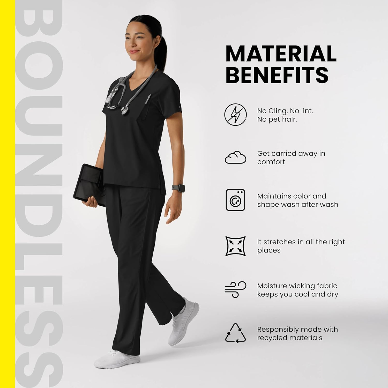 Wink Boundless Women's Bootcut Scrub Pant - Royal, 5X - Image 9