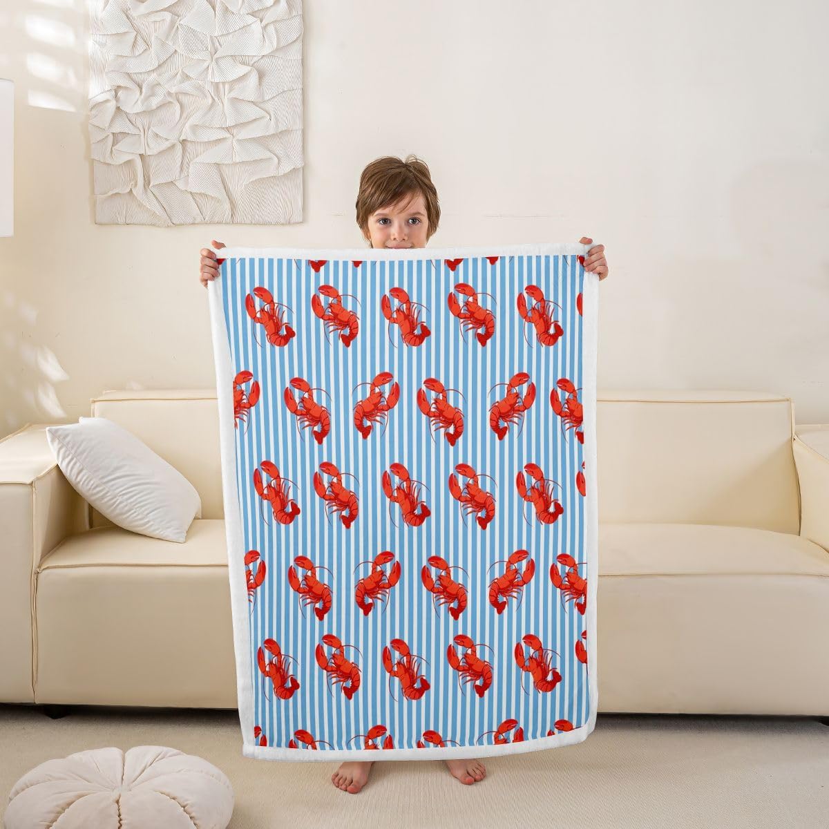 Homewish Red Lobster Throw Blanket 40x50