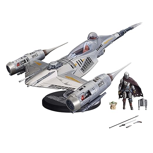 Hasbro Star Wars The Vintage Collection, Caccia stellare N-1 del Mandaloriano, Action Figure e Veicolo da 9,5 cm Ispirati alla Serie The Mandalorian