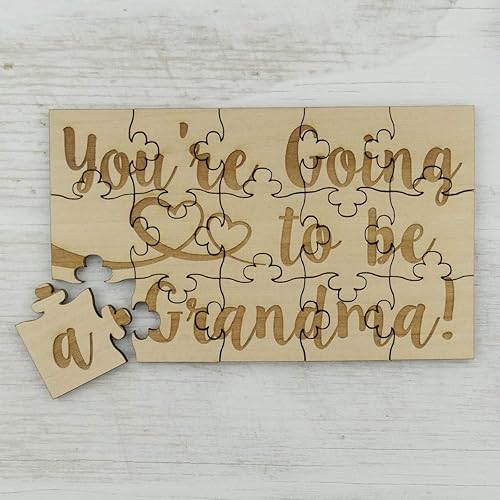 Miniatura 5 de You're Going to Be a Grandma - Rompecabezas de madera de tilo de 15 piezas, anuncio sorpresa de embarazo
