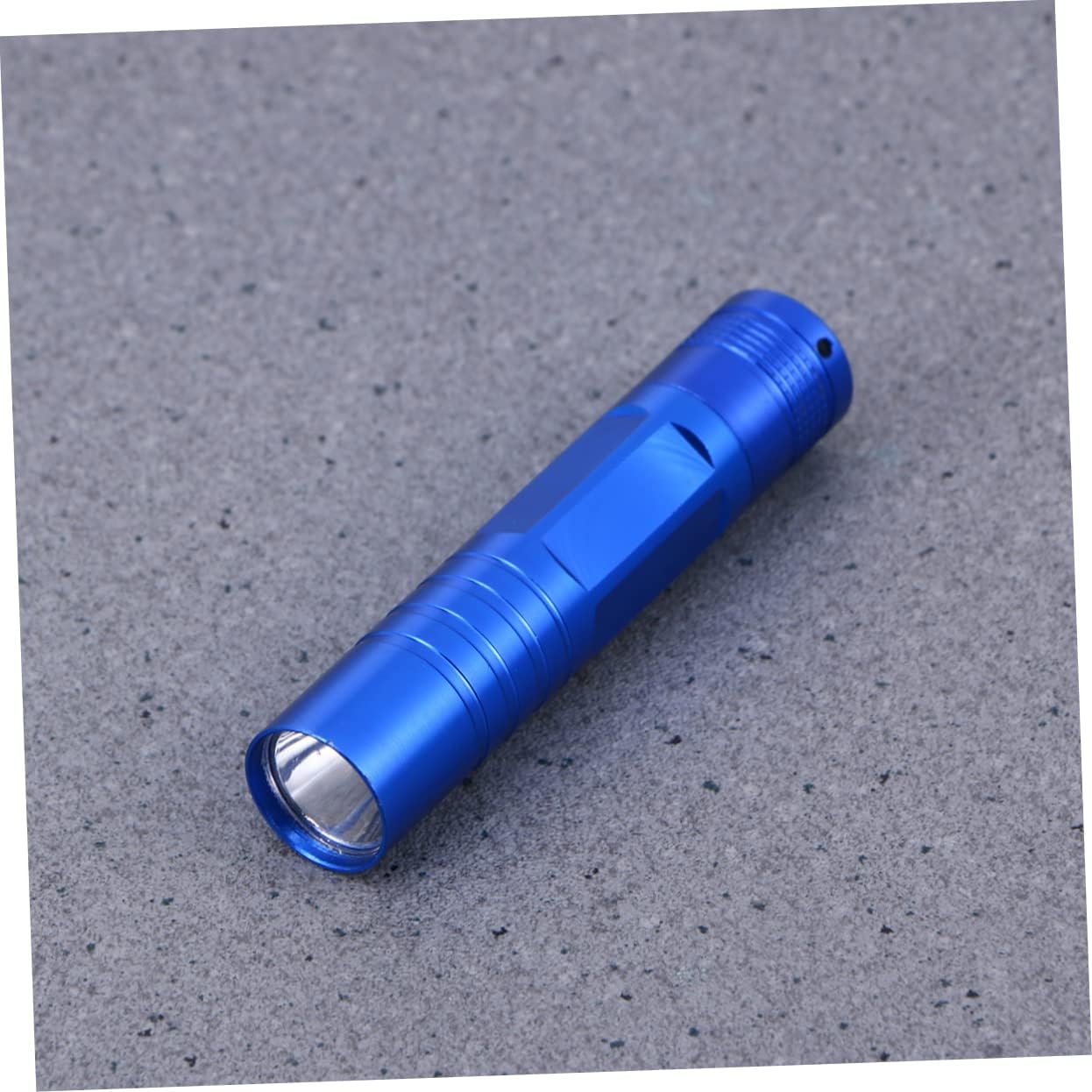 OSALADI Mini Flashlight Portable Handheld Waterproof for Camping Emergency Hiking 330ft Bright Light Aluminum Alloy with Keyring (no Battery Included)
