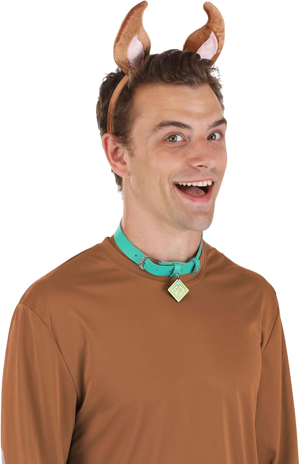 Scooby-Doo Costume Kit with Dog Ears Headband, Collar & Tag Labeled SD