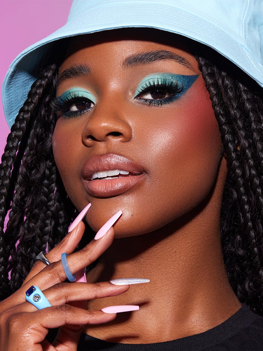 L.A. COLORS Alluring Beauty 7 Color Eyeshadow Palette, Charming CES496