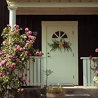 Vista 2 de Ochine Guirnalda Artificial de Navidad Decoración de Navidad Verde Navidad Guirnalda de Pino Invierno Agujas Decoración Guirnalda Buzón de Navidad