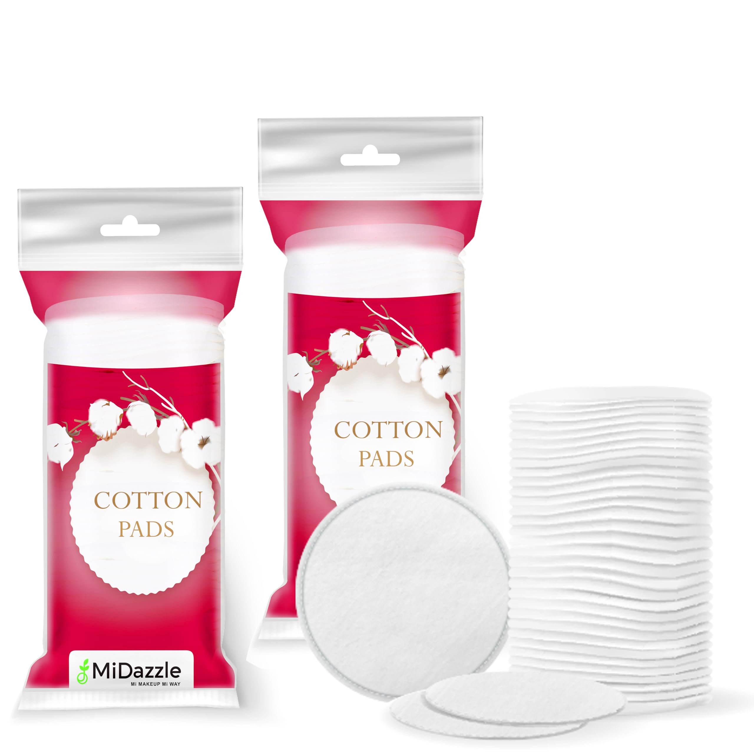 Midazzle Cotton Pads for Makeup, Soft & Absorbent, Nail Polish Removal, Skincare, Baby Care, First Aid, 100% Pure Premium Cotton Balls (Pack of 2, 100 Pieces)-image-17