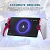 Par de carcasas decorativas DLseego para PS Portal Remote Player, carcasa de clip de repuesto DIY para controlador PS5 Edge, incluye kit de herramientas y 2 agarres de pulgar, cubiertas de placas rosas 5