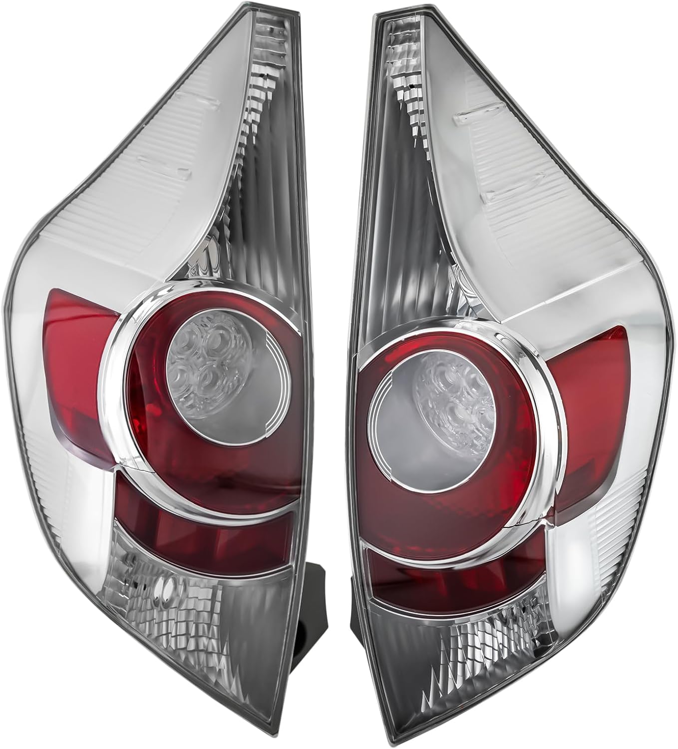 2012 2013 2014 Toyota Prius C Taillight Assembly, Left Driver and Right Passenger Side brake Rear Light Replacement Halogen OEM 81561-52890 81551-52890 (A Pair of Taillights)