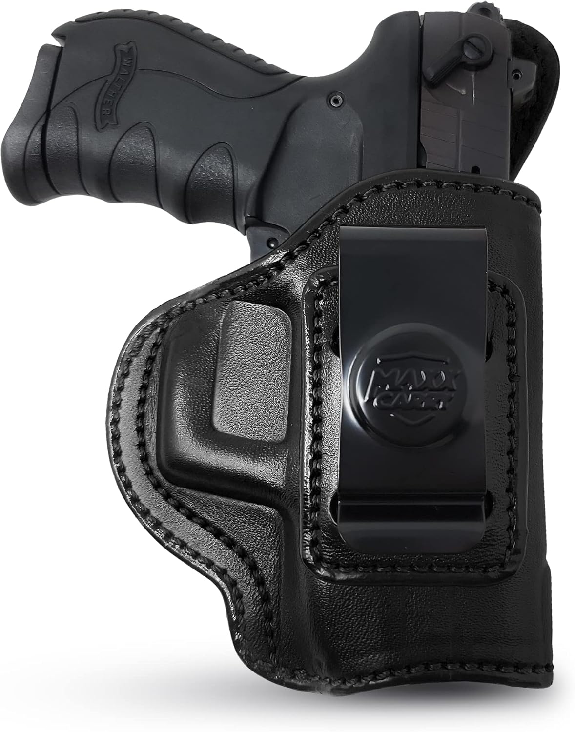 Genuine Leather Iwb Holster for Walther PK380 Pistol - Tactical Handgun Iwb Leather Holster - Comfortable Appendix Everyday Carry - Maxx Carry Holsters