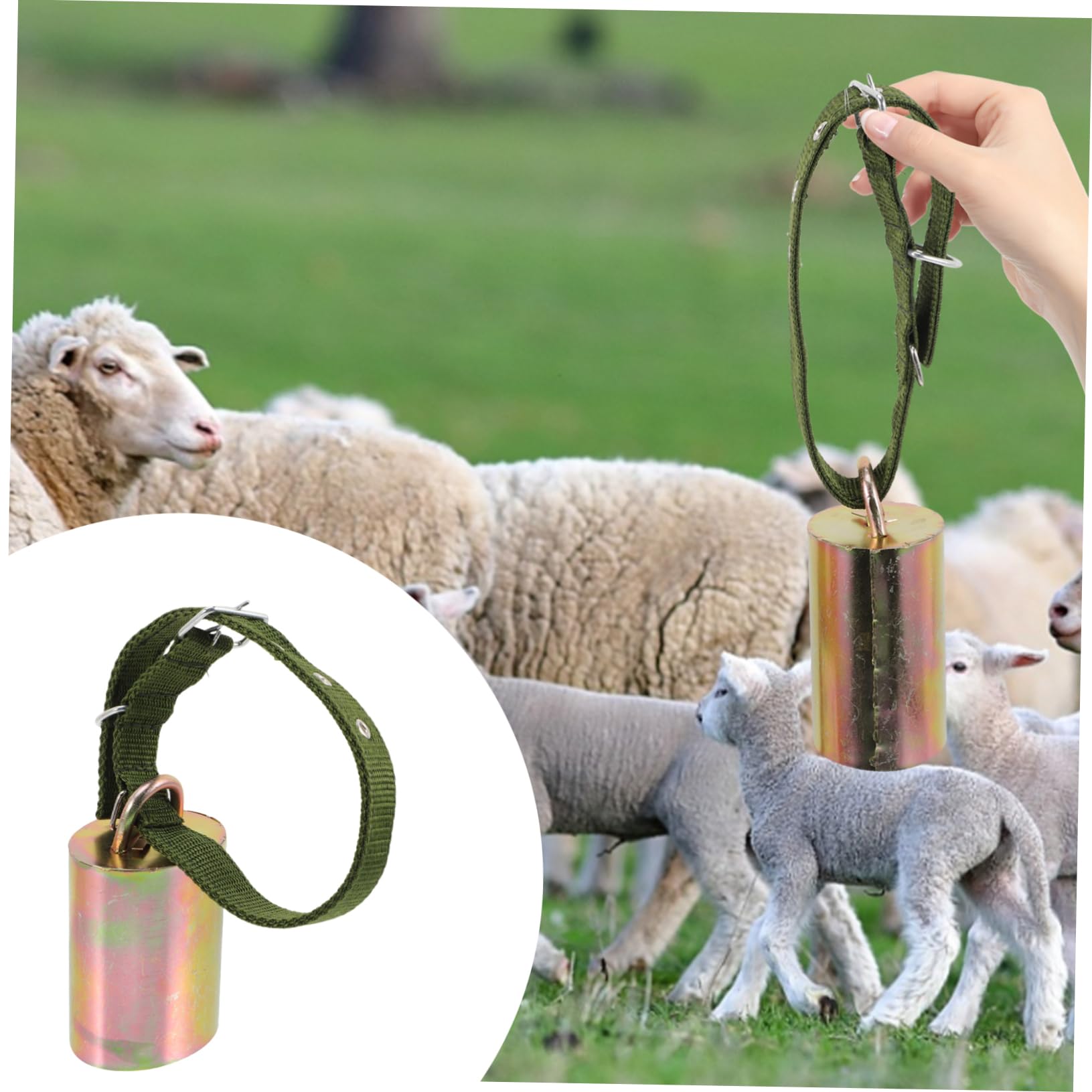 Happyyami Bell Rope Vintage Rustic Tiny for Pet-Lost Prevention for Cattle Ornament DIY