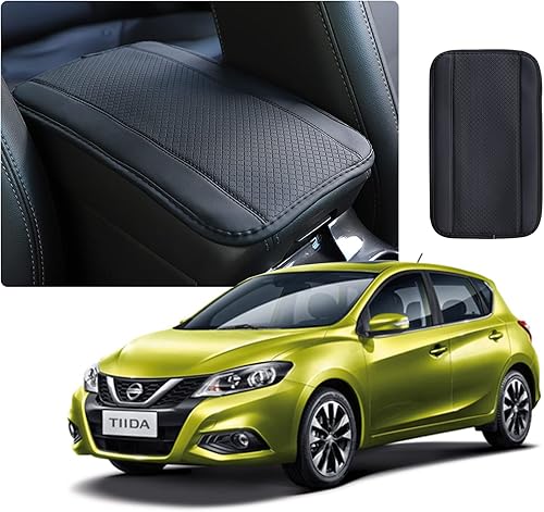 Dewkou Paquete de 1 alfombrilla para reposabrazos de automóvil suave e impermeable cubierta para reposabrazos de automóvil cubierta universal de