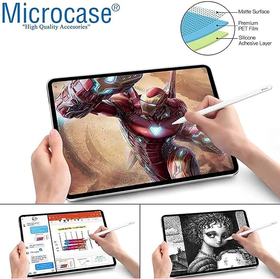 Microcase Samsung Galaxy Tab S9 FE X510 10.9 inch Tablet Paper Like Pencil Destekli Kağıt Hissi Veren Mat Ekran Koruyucu AL3289