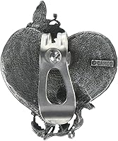 Vista 2 de Cathedral Art Abbey & CA Gift Clip de visera de corazón, mamá, 1 paquete, plateado