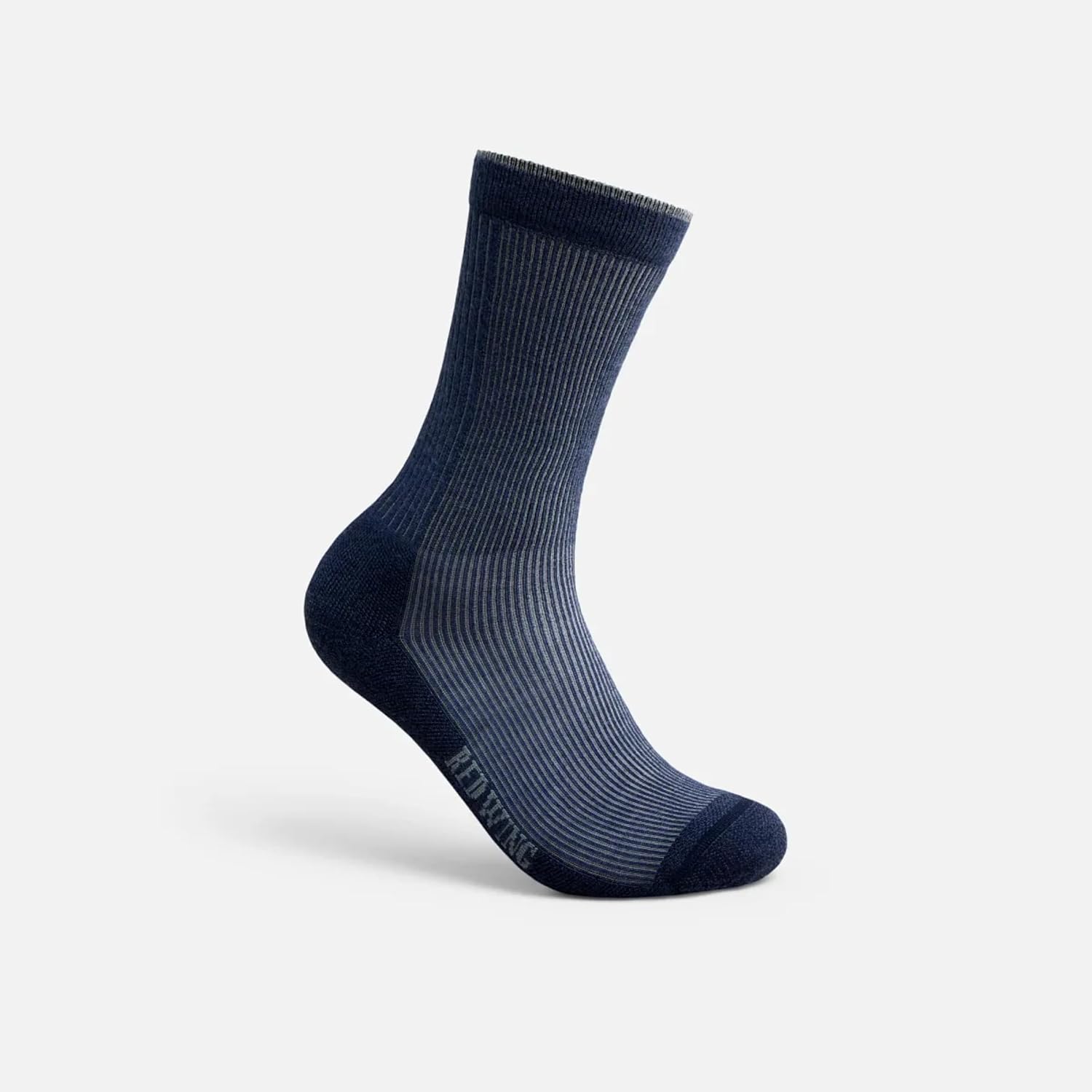 Red Wing Shoes Premium Work Light Weight Crew Socks, Stretchable Merino Wool/Nylon Blend