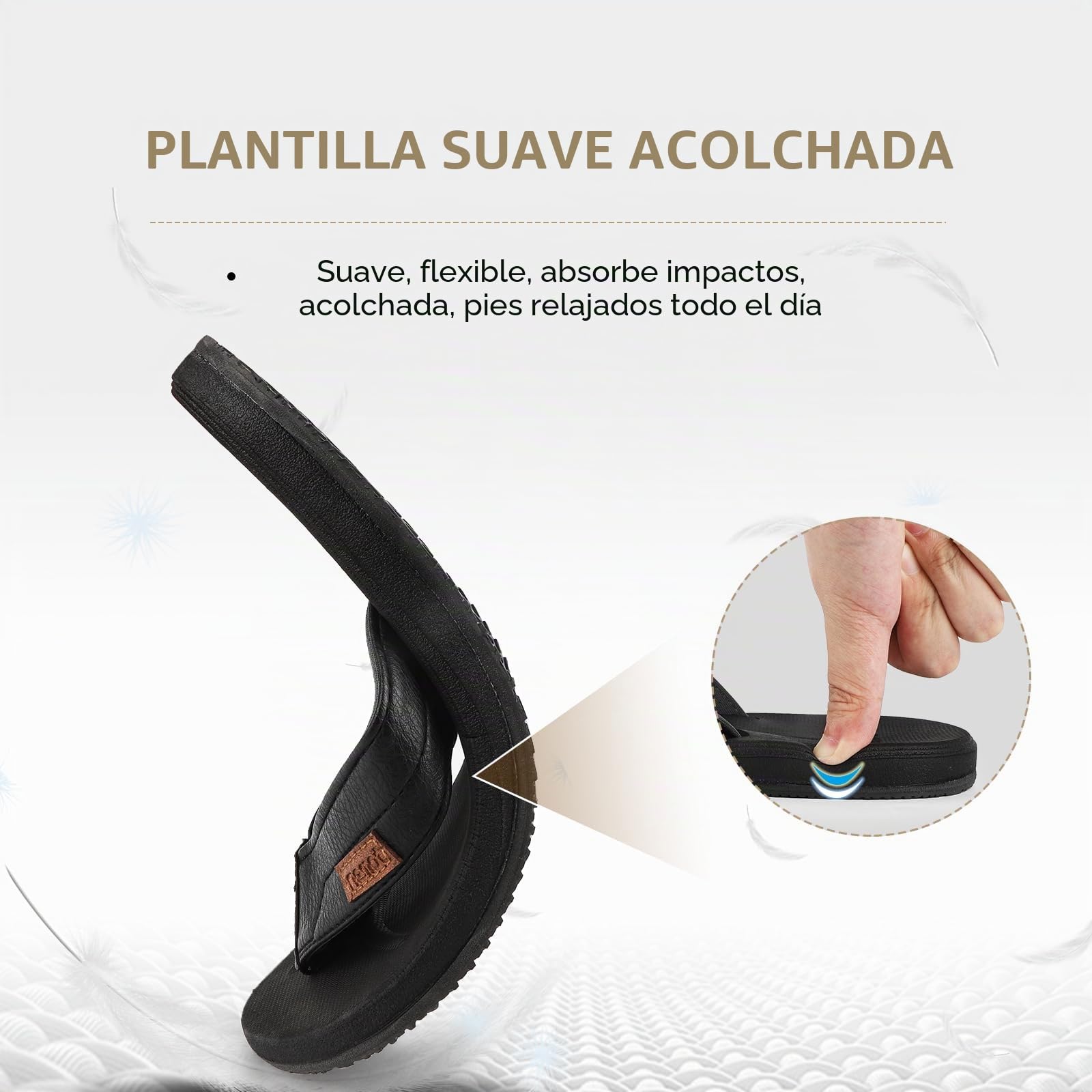 riemot Chanclas Hombre Antideslizantes Sandalias Playa Piscina Verano Cómodas Ligeras Secado Rápido Zapatos de Playa Vacaciones Casuales Outdoor EU 42-46