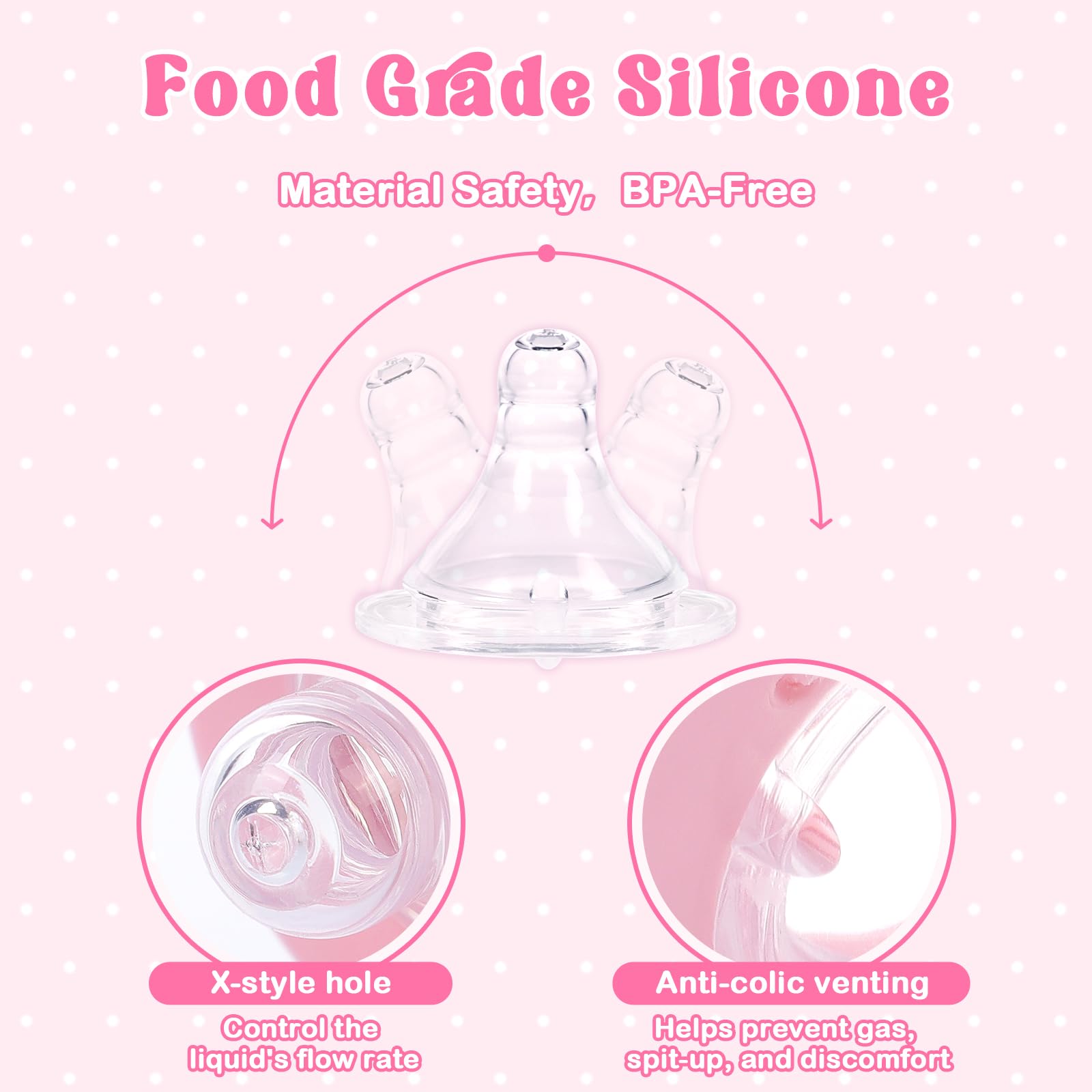 LittleForBig Erwachsene Flasche Ultra Gedruckt Spezialität Überdimensioniert Glas Fütterung Baby Usagi Muster