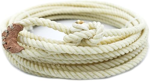 Miniatura 3 de Rodeo de cuerda de lazo blanco occidental para adultos de 30 pies