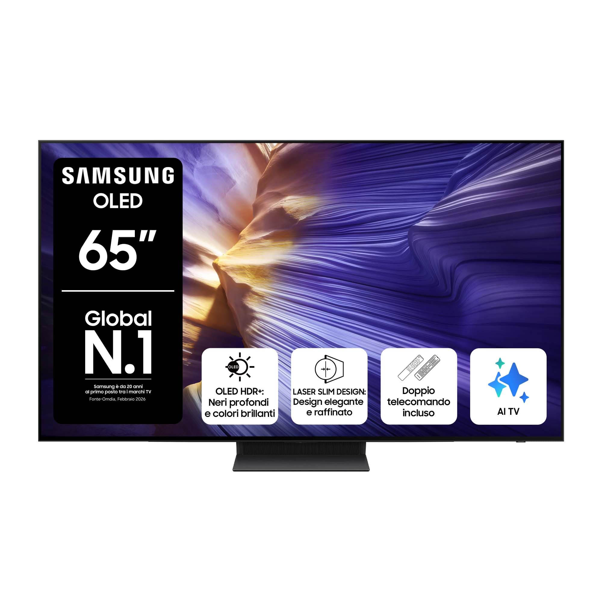 samsung smart tv 65 pollici oled 4k ai upscaled