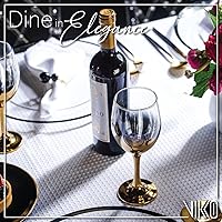 Vista 1 de Vikko Décor Gold Ombre - Copas de vino tinto degradadas, gruesas y duraderas, aptas para lavavajillas, taza de 14 onzas, gran idea de regalo, juego