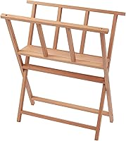 Vista 4 de Creative Mark Estante plegable de madera grande para impresión, perfecto para exhibir lienzos, impresiones, paneles, carteles, galerías de arte