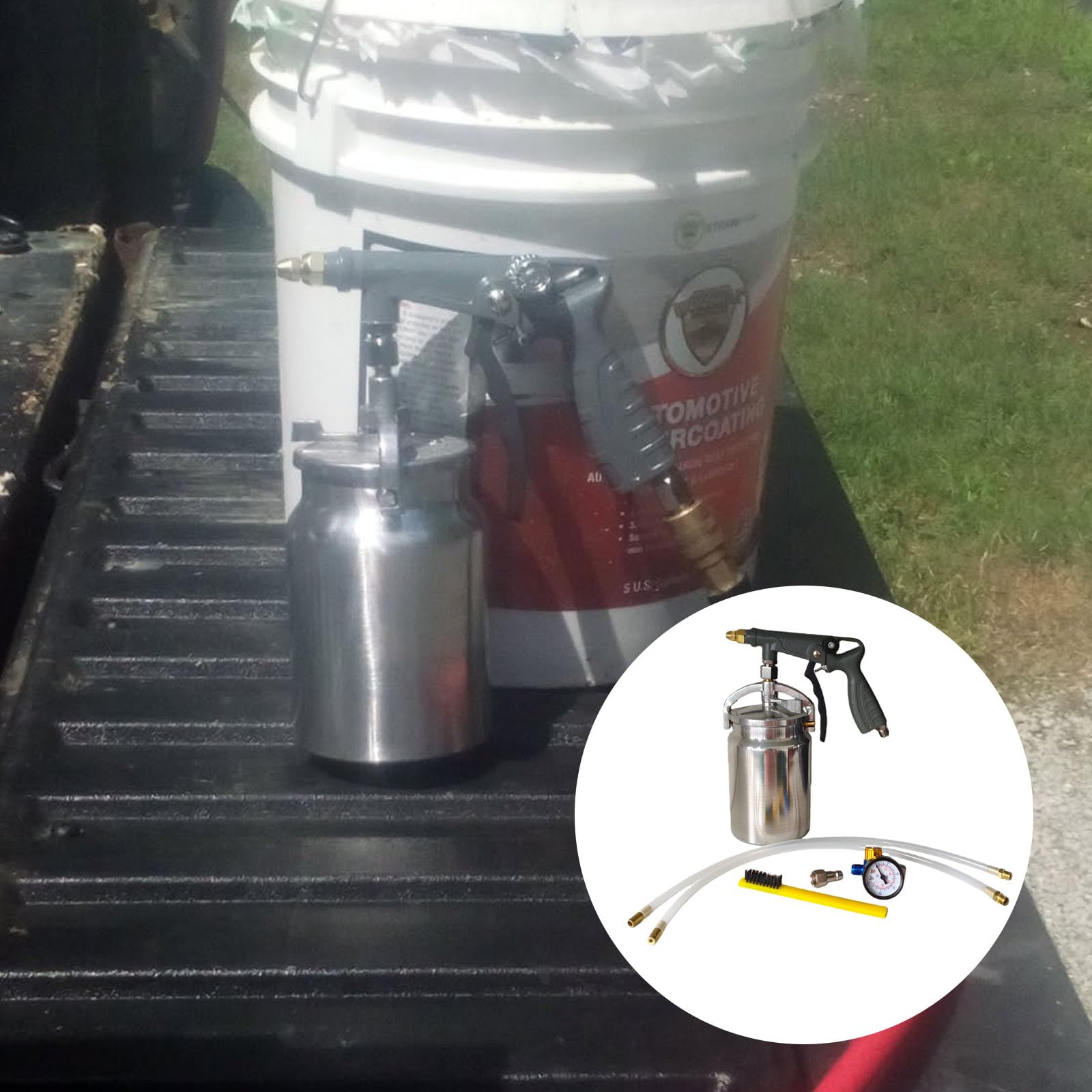 Spruzzatori automobilistici multiuso per spruzzatore fondo da 1000 ml per la prevenzione della ruggine Design ergonomico per rivestimenti spessi Set resistente