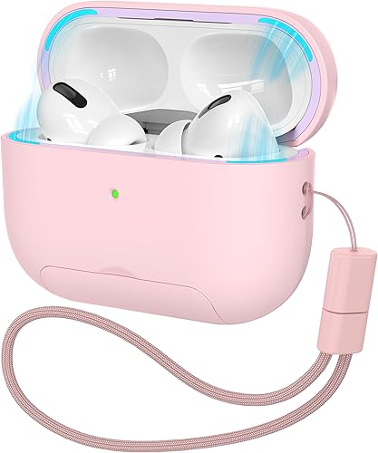 Miniatura 1 de Funda AirPods Pro de 21 generación con kit de limpieza (HaloLock), soporte ajustable antideslizante, revestimiento antihuellas y precisión, cubierta