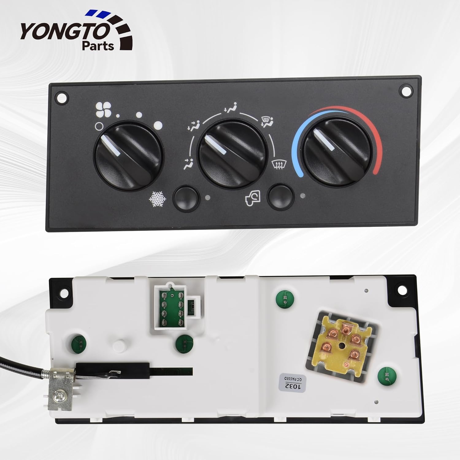 Climate Control Module 599-5511 A/C Control Panel Compatible with Kenworth T800 W900 C500 T300 T600A 2002-2006 Replace OE F21-1007-1 F21-1025-100 F21-1032-100 F21-1025-110