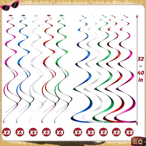 Miniatura 3 de 30 piezas de decoraciones de fiesta de rock and roll de los años 50, Sock Hop de los años 50, suministros de fiesta temática de rock, suministros de