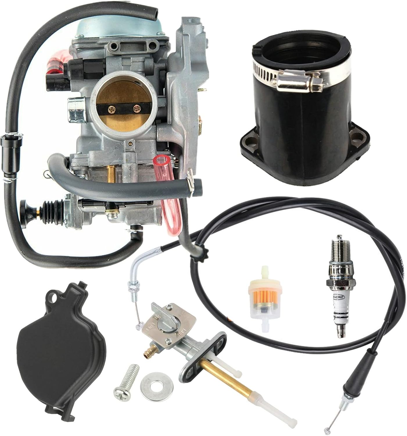 Carburador Refaccion Kawasaki Kvf 400 Prairie (1999-02) | Meses Sin Interés - Foto 3