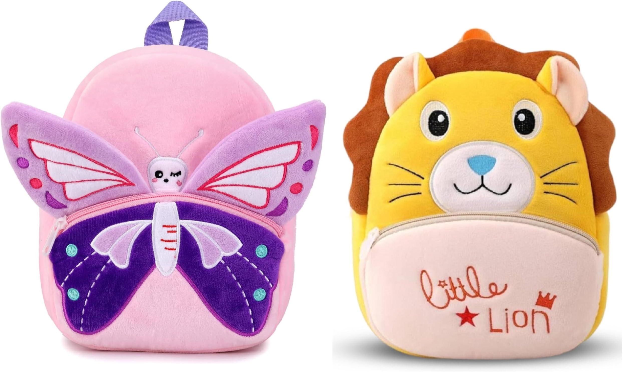 solimo cute kids backpack toddler bag plush animal cartoon mini travel bag for baby girl boy 1-6 years, ideal for gifting for kids