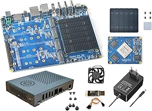 WayPonDEV CM3588 Plus Netzwerkspeicher Module NAS Kit, LPDDR4X Motherboard, RK3588 2,4GHz CPU 6TOPs NPU Mali-G610 GPU, 4X PCIE3.0 HDMI Port, Home Cloud Server, 8K Video Encoder(16GB+64GB)