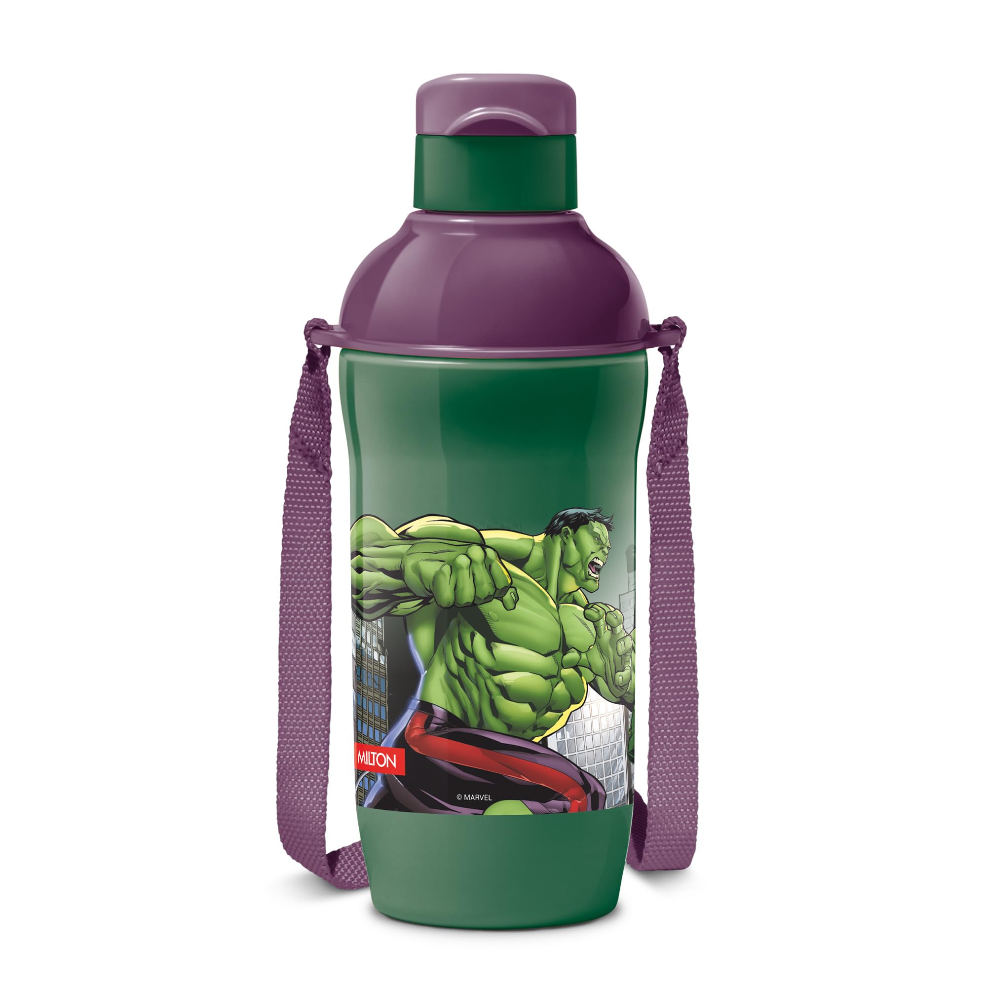 Milton Marvel Steel Slim 400 Insulated Inner Steel Water Bottle for School Kids I Leak Proof Flip Top
