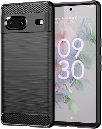 Case for Pixel 7 Case, Google 7 GVU6C Case, Ultra Slim Phone Cover with Shock-Absorption TPU Rubber Protective Cases for Google Pixel 7 Black
