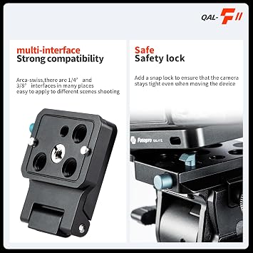 Fotopro Camera L Bracket Vertical Horizontal Switching Quick Release Plate for Canon Nikon Sony DSLR Monopod Stabilizer Universal