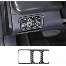 Sekhyna Headlight Switch Panel Trim Frame Compatible with Mitsubishi Eclipse 2006-2011 Soft Carbon Fiber 1PCS Rearview Mirror Adjustment Panel Cover Trim Accessories Black Carbon