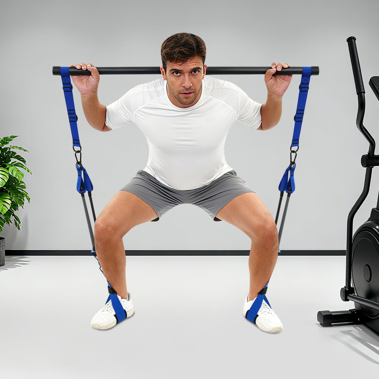 Langlebig Vielseitiges Fitnessbänder Set mit 6 Trainingsbändern | Tragbares Heimfitnessgerät, Hochleistungsfähiges Krafttrainingsgerät für Krafttraining & Training zu Hause