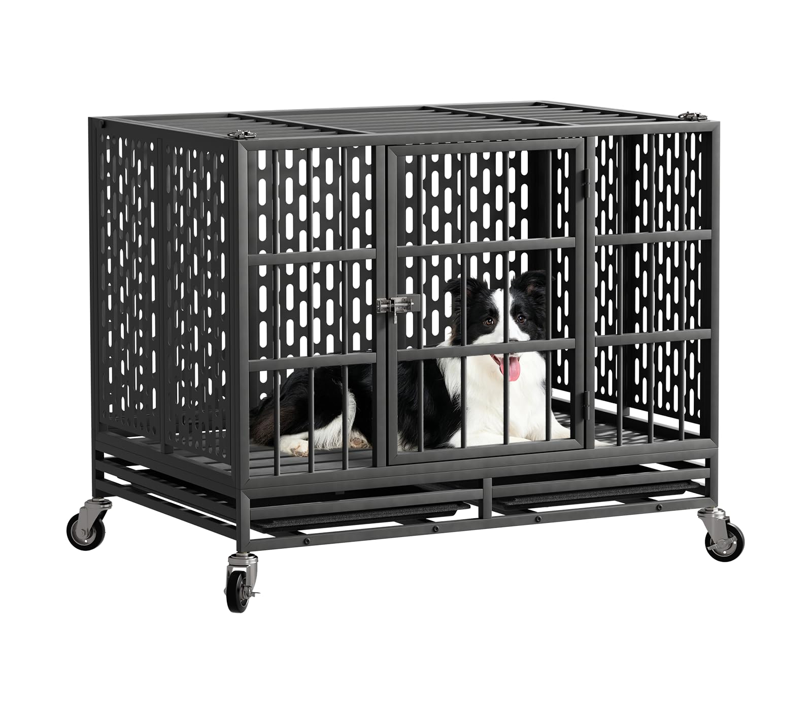 Snuowu 38 Inch Heavy Duty Dog Crate