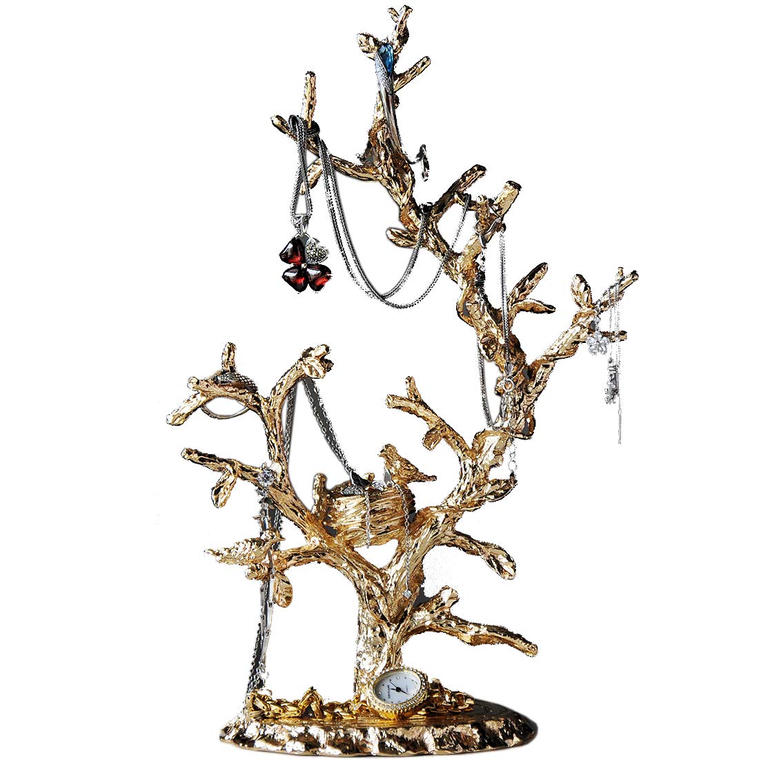 SDBRKYH Jewellery Stand, Jewelry Desktop Retro Ornaments Jewelry Frame Tree Branch Earring Necklace 