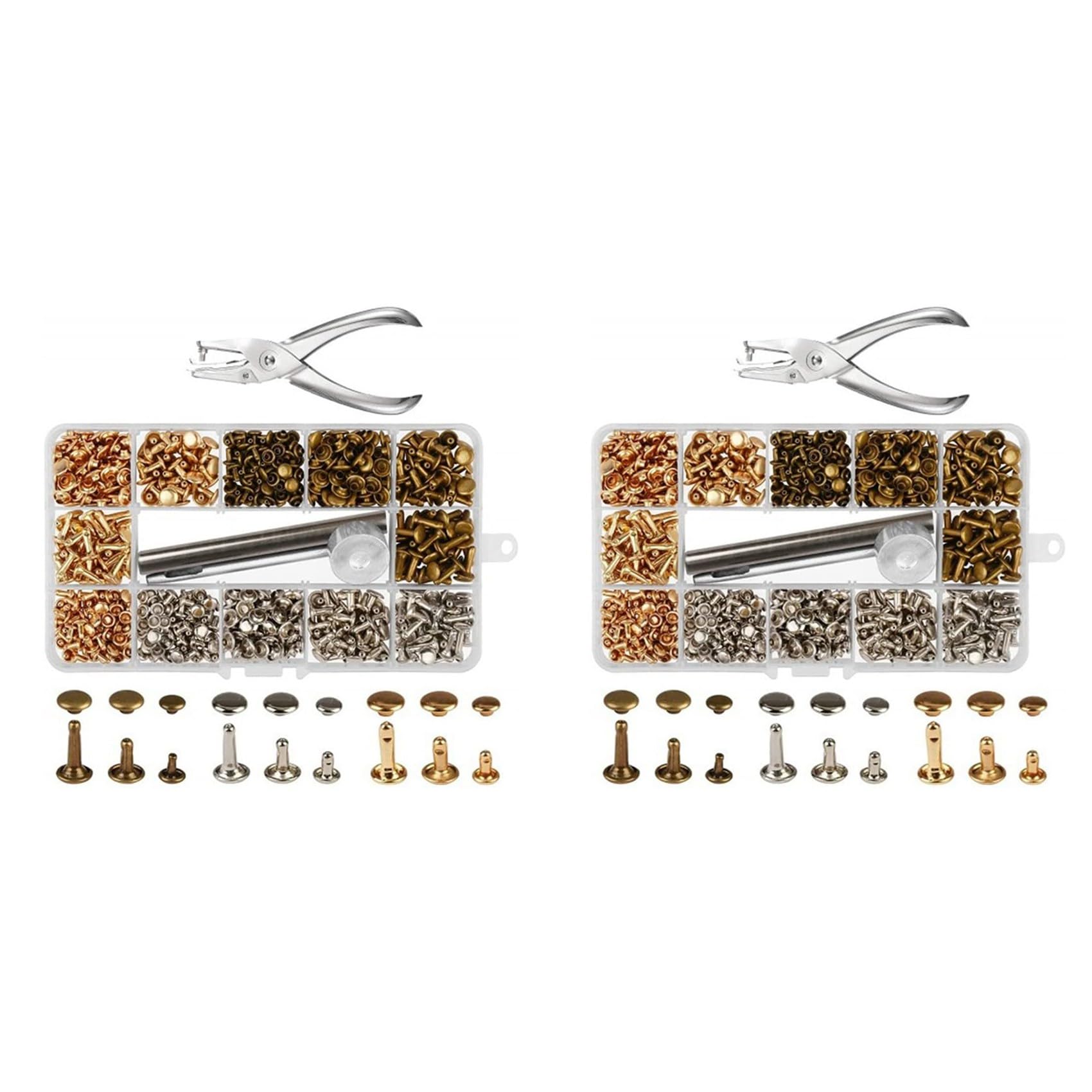 Rivets pour cuir et accessoires de bricolage pour loisirs créatifs et vêtements