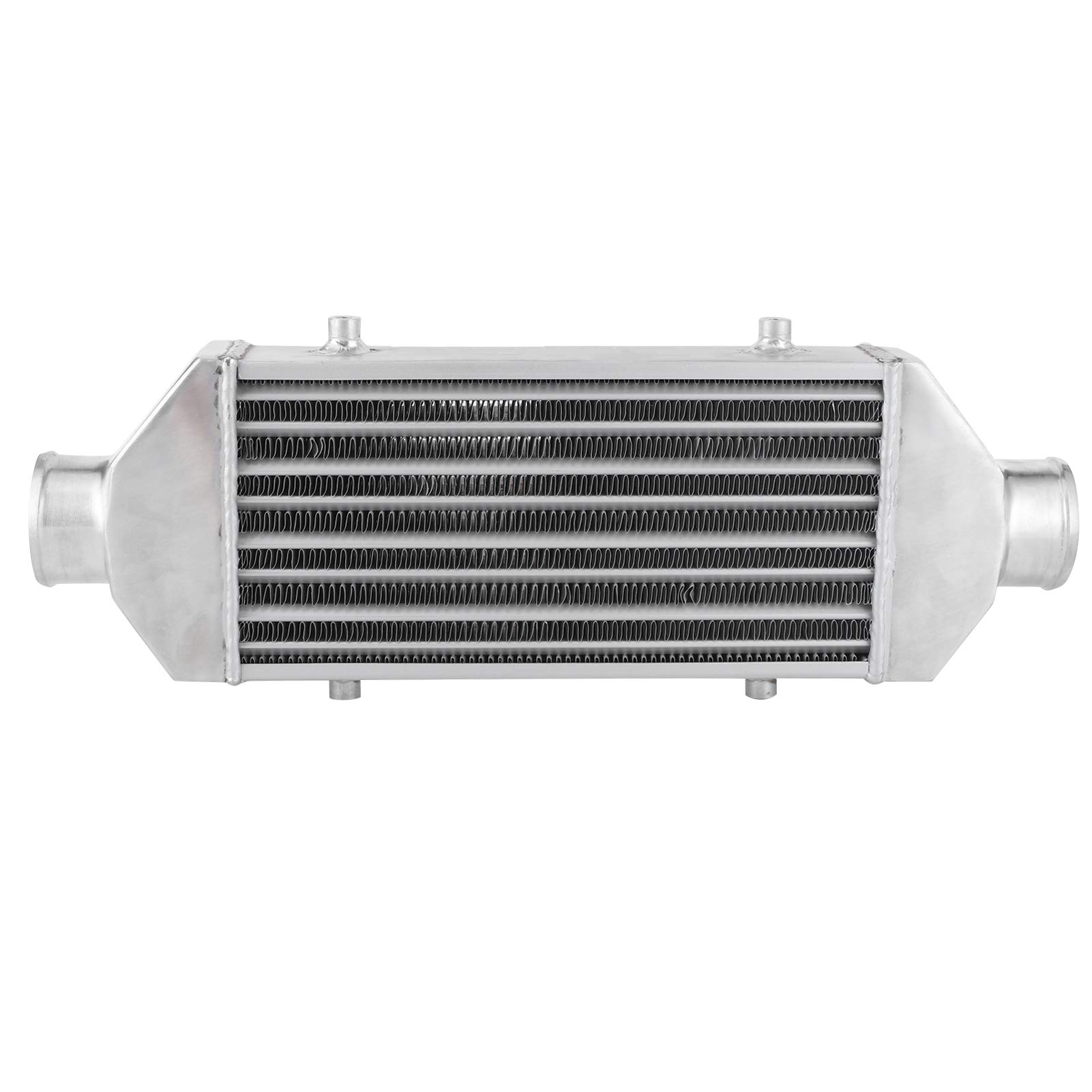 Akozon Intercooler Universale, Intercooler a Montaggio Anteriore Intercooler Turbo Diametro Ingresso 65mm, 300x160x65mm, Ottima capacità di Raffreddamento, Lega di Alluminio