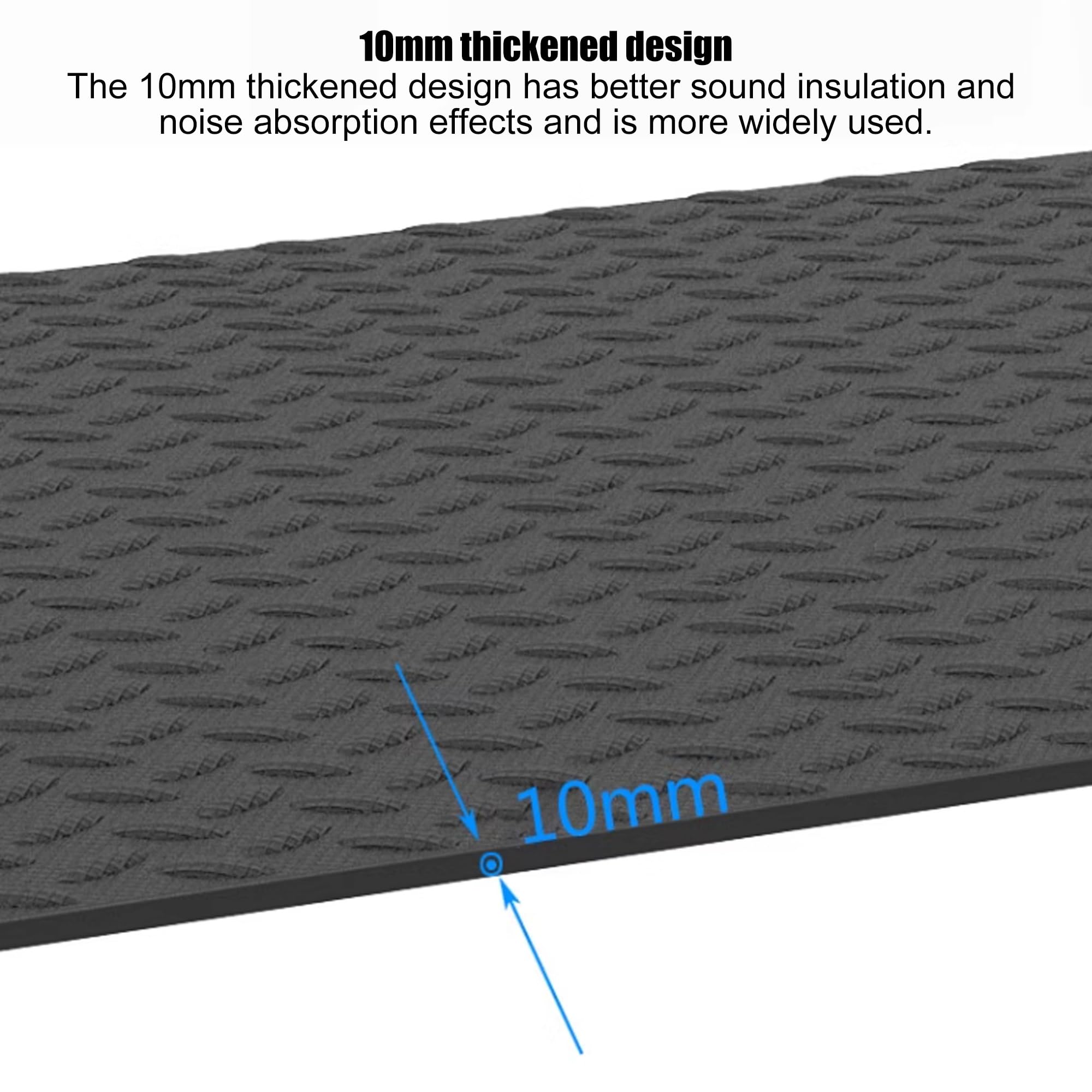 Tappetino per Tapis roulant, Walking Pad, Protezione per Pavimenti con Trama Antiscivolo per Tapis roulant, per Tapis roulant ellittici e Attrezzi da Allenamento(200x100x1cm)