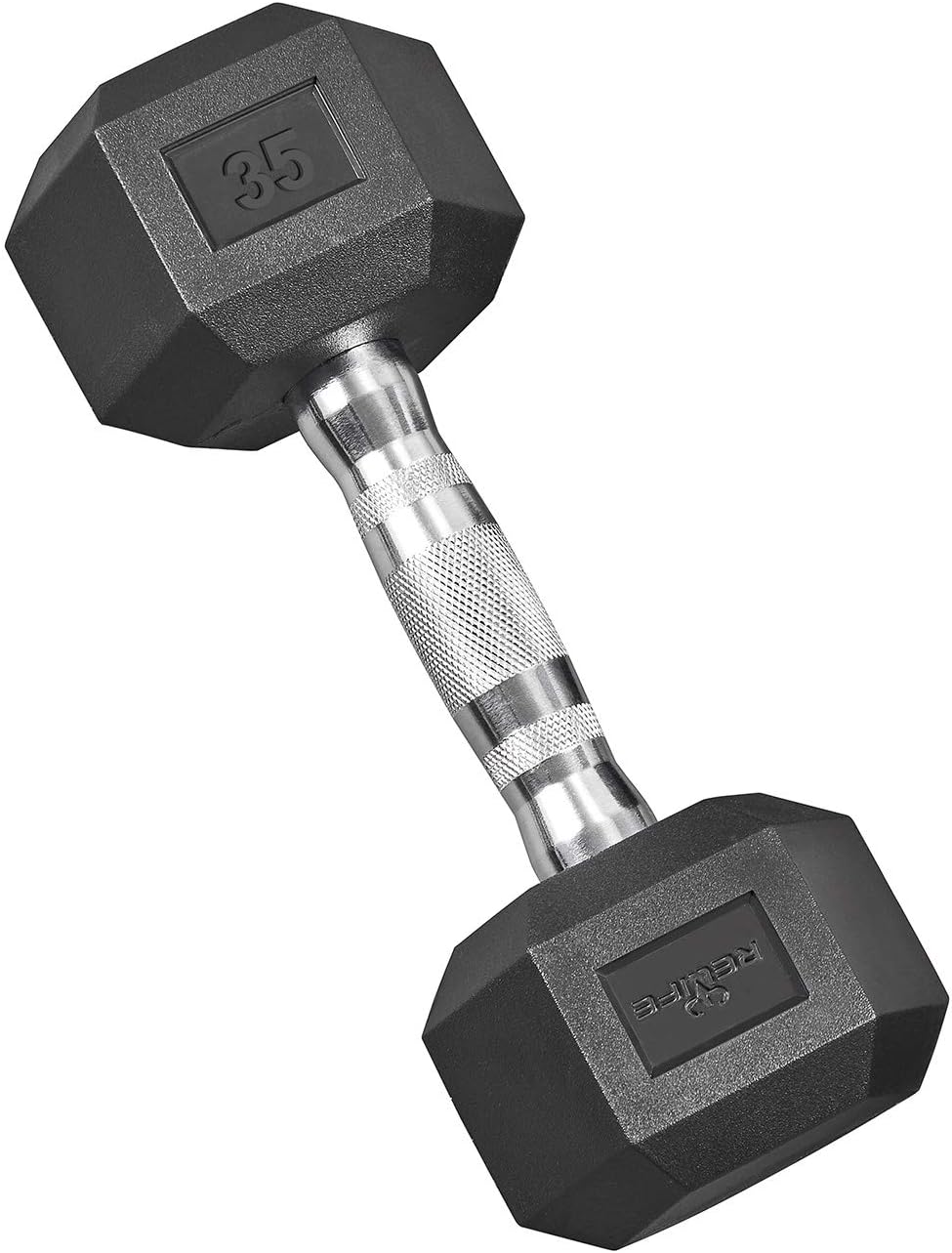 RELIFE REBUILD YOUR LIFE Hex Dumbbell Heavy Weights Barbell Metal Handles for Strength Training Home Gym Exercise Equipment 25pounds Single : Sports & Outdoors