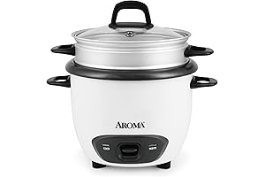 Aroma Housewares Pot Style 6-Cup (Cooked) Rice Cooker and Steamer