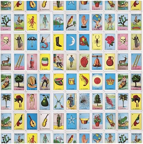 Miniatura 4 de OMSQPJFW Funda de mesa de Loteria mexicana para mesas plegables estándar de 54 x 54 pulgadas, protector de mantel rectangular universal para bodas,