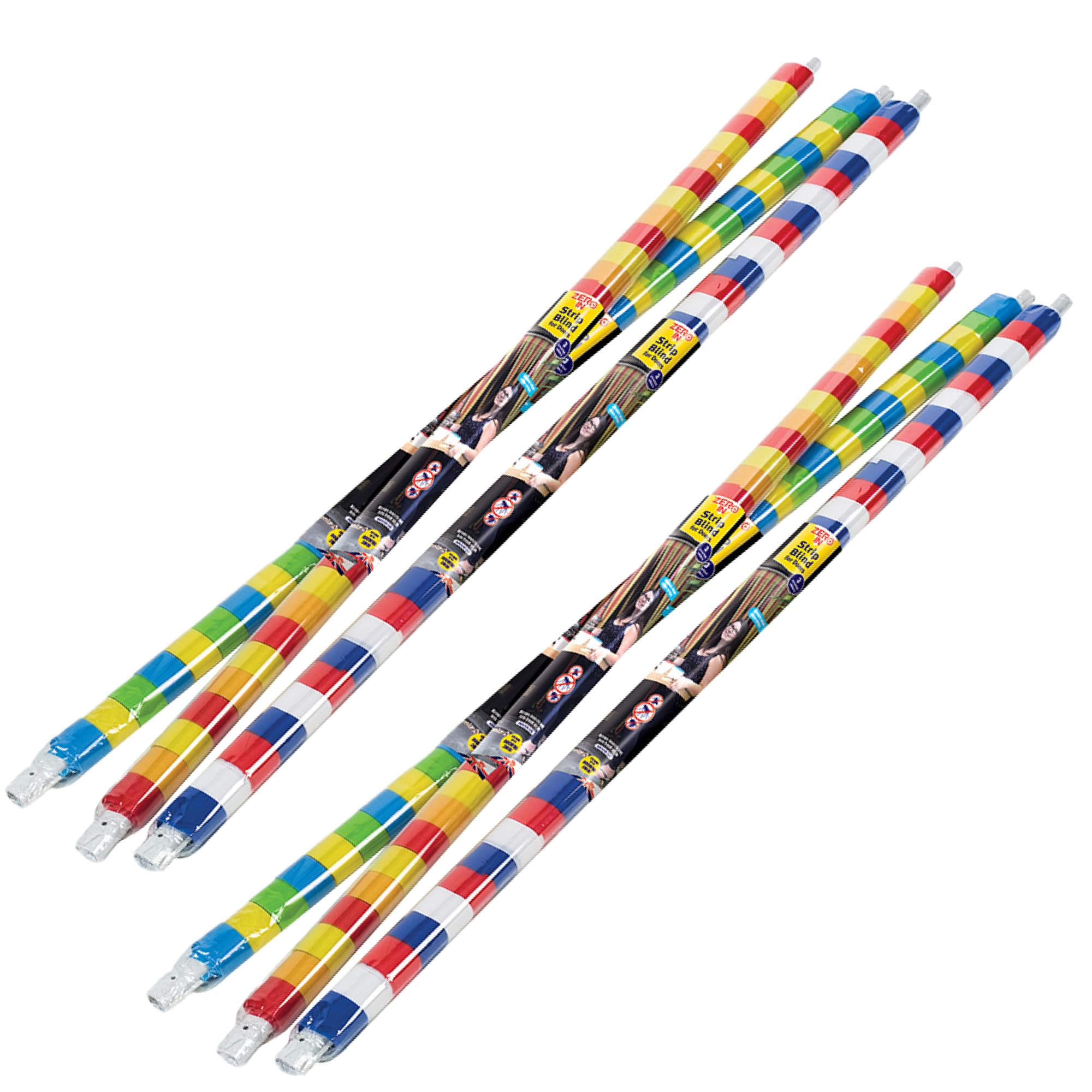 Zero In Strip Blinds for Doors – Plastic Walk-Through Door Curtain Strips - Fly Door Curtain Strips for Insect Control - Fits Standard Doors - Multipack x2, 90cm x 200cm