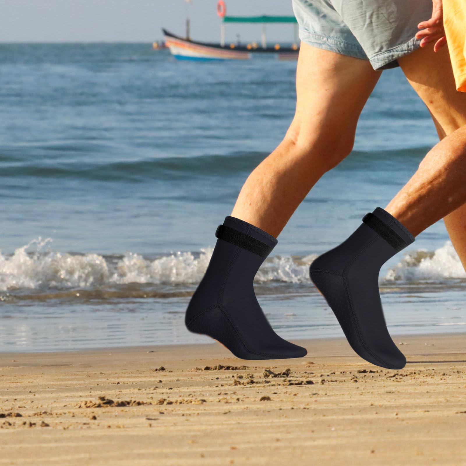 Wvu & Wvo Calzini in neoprene, 3 mm, per immersioni, snorkeling, surf e maggiore comfort per sport acquatici