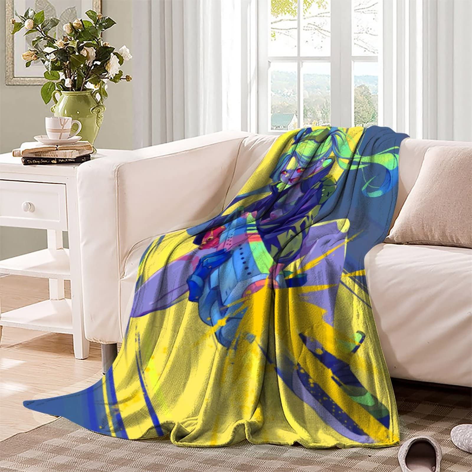 AYZOFCNDK Hollow Knight Couverture Polaire Flanelle Jeux Vidéo 3D