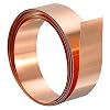 TA-VIGOR 1Pcs Copper Sheet Roll, 1000mm x 15mm x 1mm Pure Copper Strip Metal Foil Sheet Plate for Crafts Electrical DIY Projects