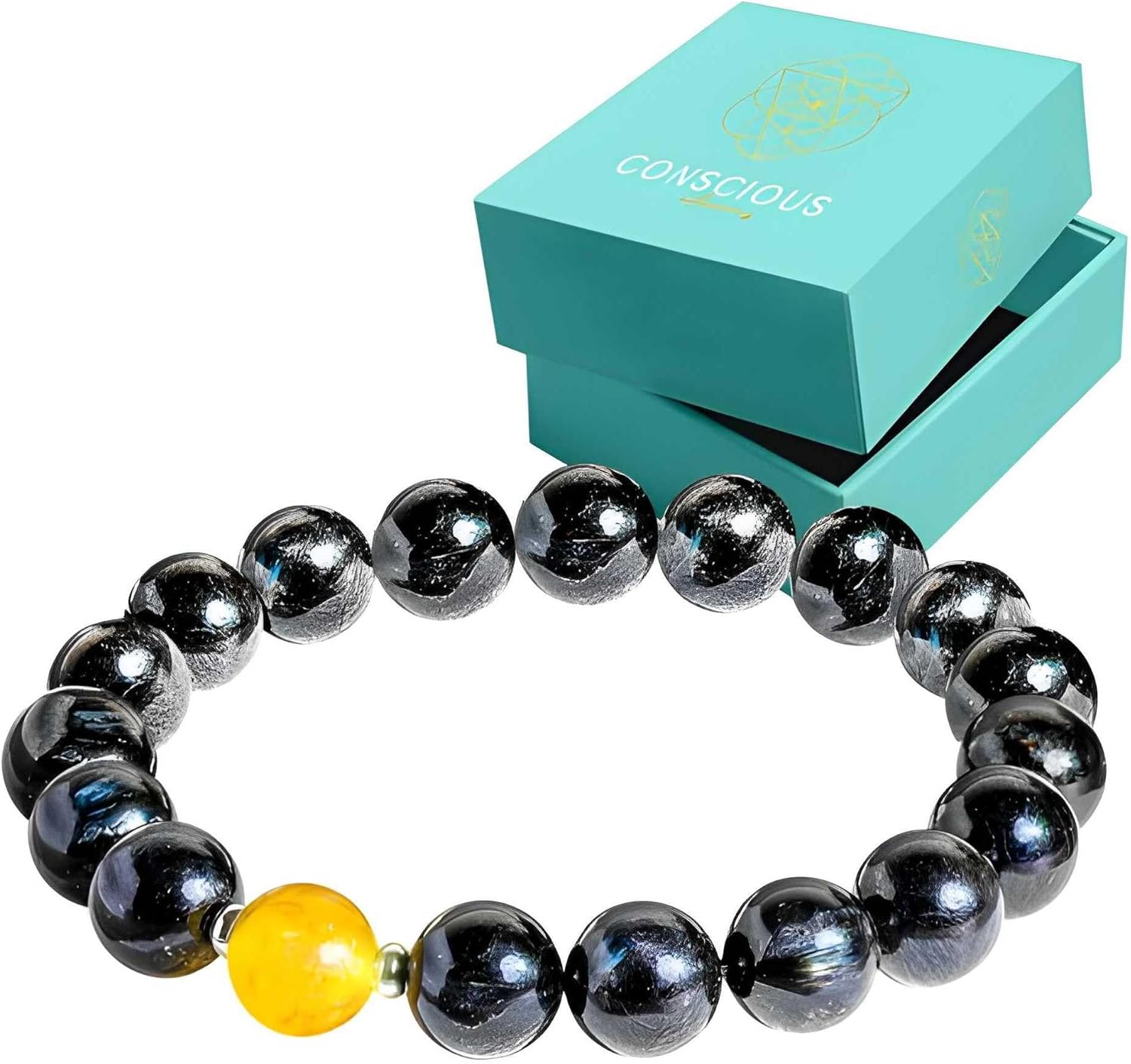 Conscious Items Healing & Calm Natural Stone Bracelets for Women & Men, Healing Crystal Bracelet for Stress, Inner Peace & Emotional Balance