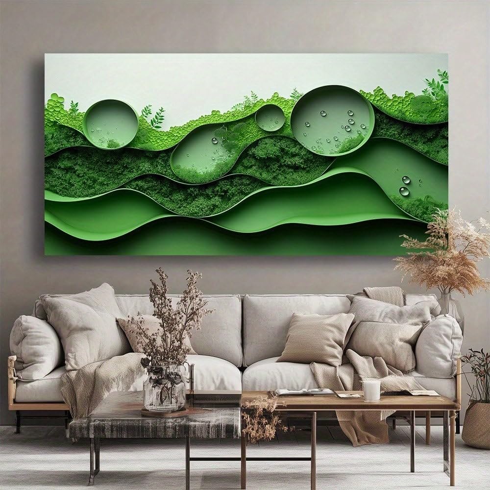 Tableau mural vert haut de gamme impression sur toile - 8