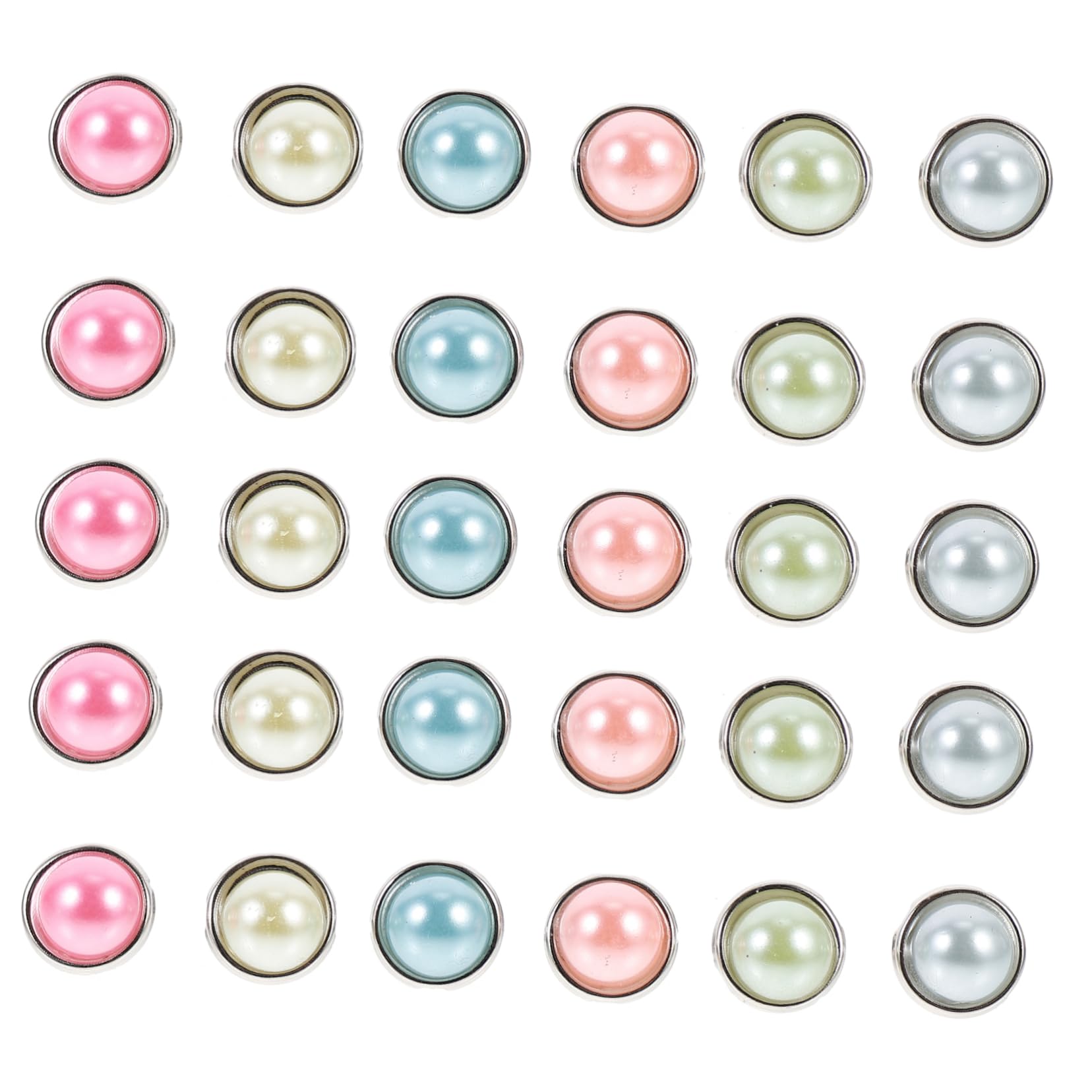 Angoily 50 Pcs Paper Fastener Nails Metal Round Head Mini Brads for Crafts Scrapbooking Reusable Random